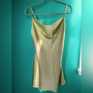 Hollister Satin Cowl-Neck Mini Dress